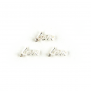 3x Overlay Love silber